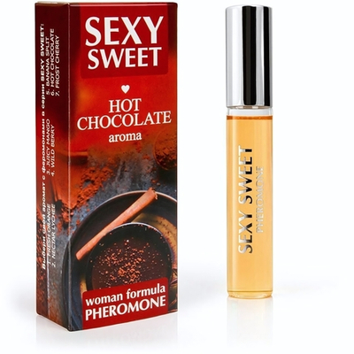 Парфюмированное средство для тела с феромонами Sexy Sweet с ароматом горячего шоколада - 10 мл.