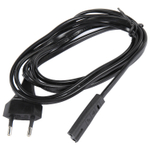 Кабель питания УНИВЕРСАЛЬНЫЙ для аудио и видеотехники C7 (2 pin) SONNEN 1 8 м черный (2 штуки в упаковке)
