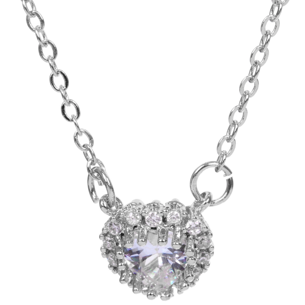 Подвеска из гиппоалергенного сплава со стразами «АМОРИО», цвет серебро и золото, d-20см/0,9см