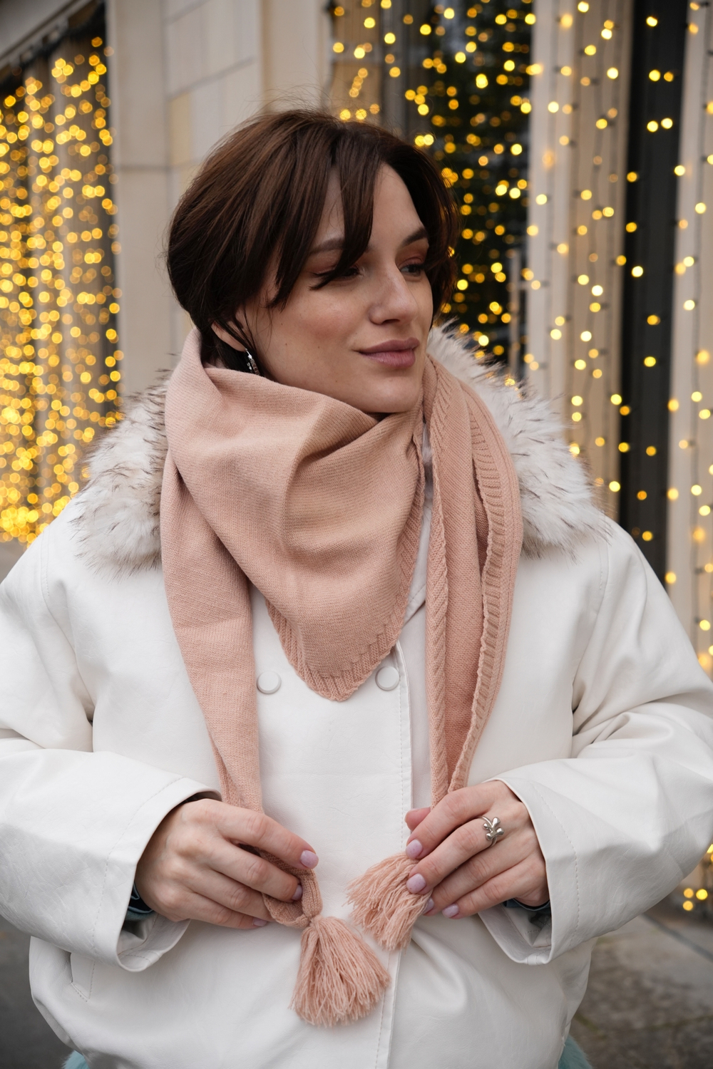 Косынка облегченная беж