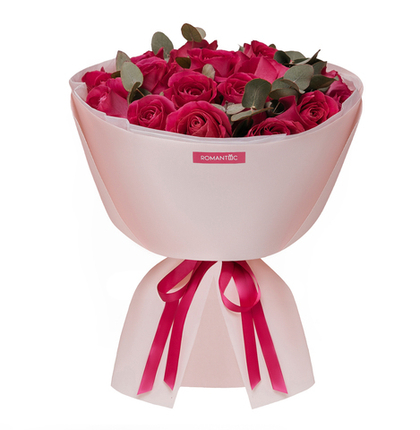 21 розовая роза