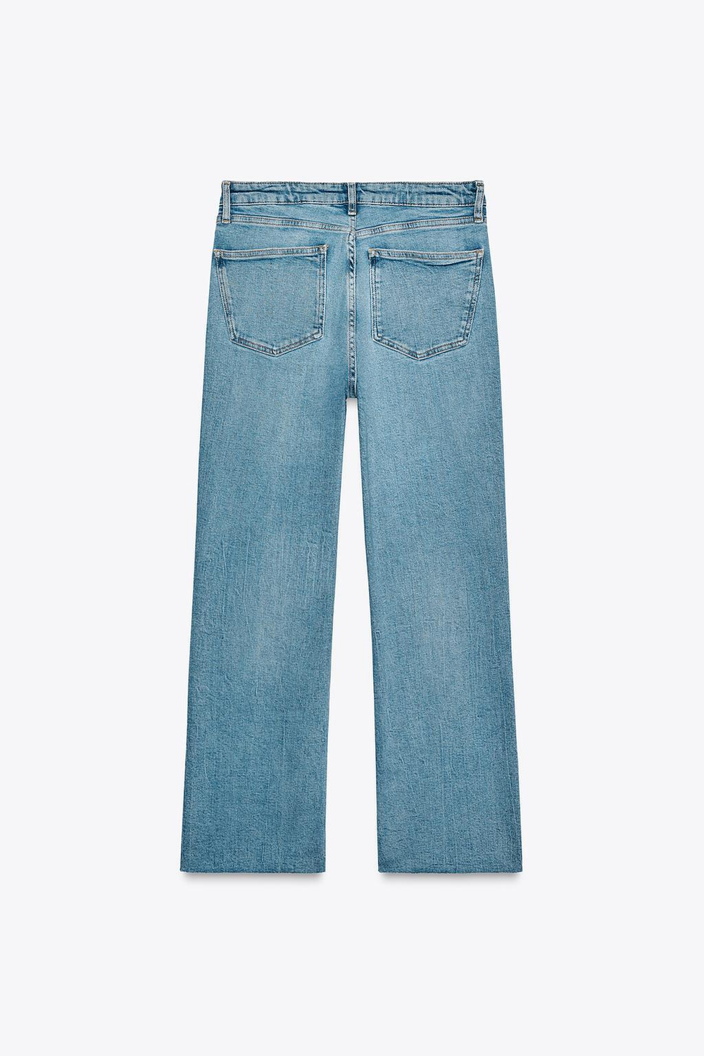 Джинсы trf cropped flare с высокой посадкой