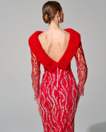 Платье "Зинаида" с меховой отделкой