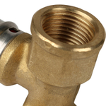 Угольник STOUT настенный с креплением короткий ВР 1/2" х20 пресс