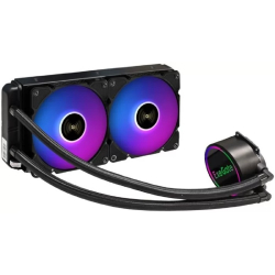 СЖО Exegate EX298224RUS Комплект водяного охлаждения ExeGate BlackWater-240V3.PWM.ARGB (3 PIN 5V ADDRESSABLE RGB подсветка, LGA2066 / 2011 / 1366 / 1150 / 1151 / 1155 / 1156 / 1200 / 1700 / 1851 / AM4 / AM5 / FM1 / FM2 / FM2+ / AM2 / AM