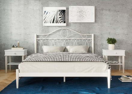 Кровать Форвард ЭЛЕГИЯ 140, белый