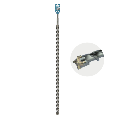 Бур по бетону SDS-Max 4 грани 32x1000/870мм Rennbohr Quadro