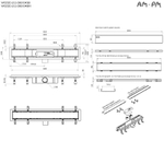 Душевой лоток AM.PM PrimeFlow 60 W02SC-U11-060-04SB с решеткой Хром матовый / под плитку Tile
