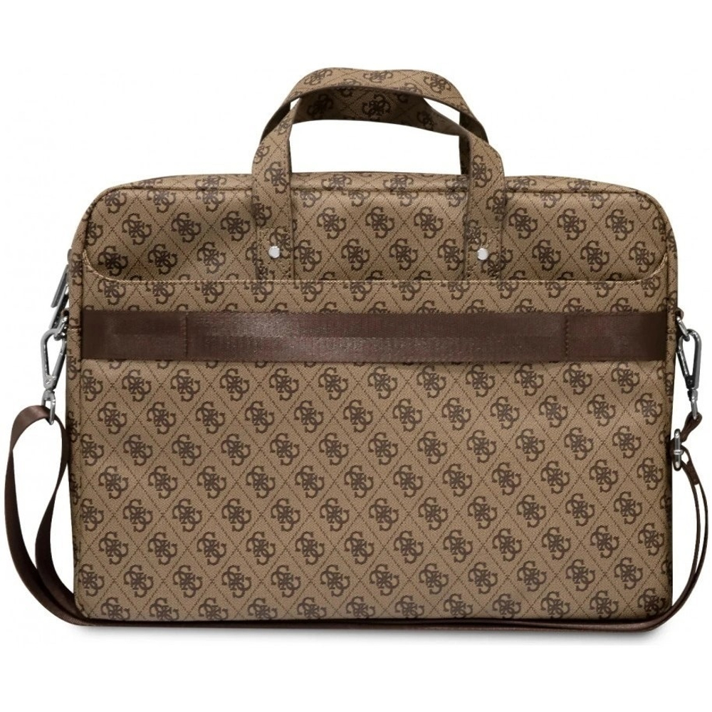 Сумка Guess 4G Bag with Triangle metal logo для ноутбуков 15"/16", Коричневая (GUCB15P4TW)