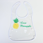 4482584 Нагрудник прозрачный с карманом, на клепках