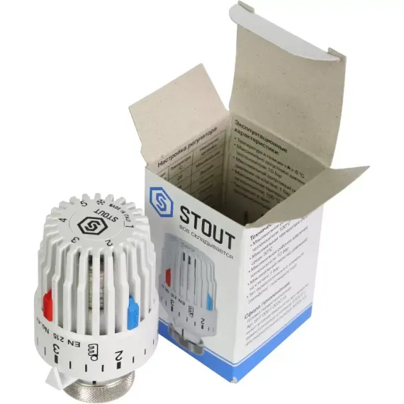 Головка термостатическая STOUT M30*1,5 газ 32850