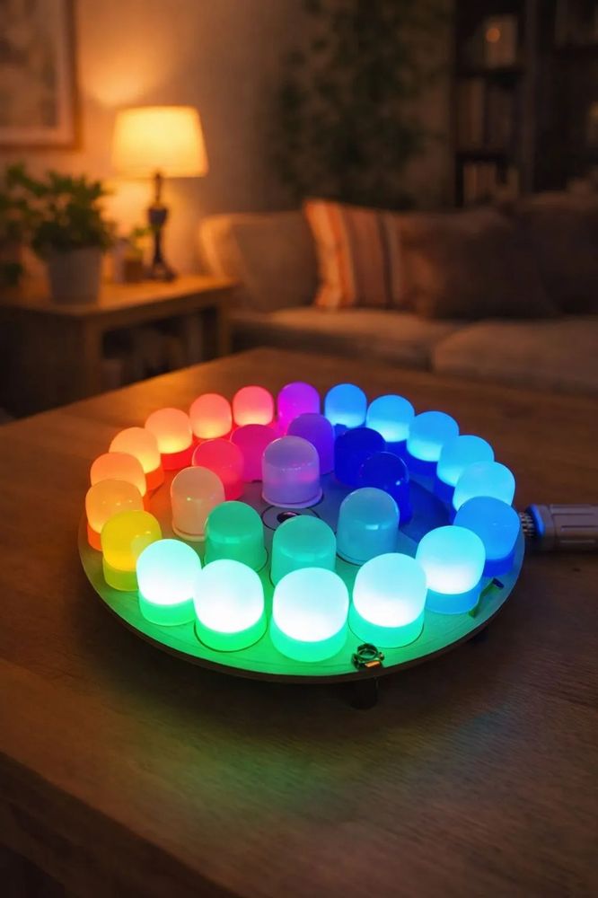 Набор для самостоятельной сборки и пайки "RGB LED-лампы с эффектами"