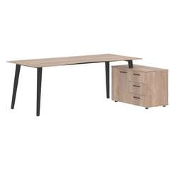 Стол руководителя с тумбой JCT 2013(R)  2000х1300х750 JAY