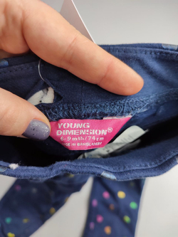 Штаны Voung Dimension с принтом сердец на 6-9 месяцев