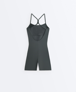 Oysho Короткий комбинезон Comfortlux, серый стальной