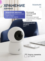 Камера видеонаблюдения WiFi для дома, умная, с Яндекс Алисой