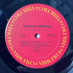 Винтажная виниловая пластинка LP Santana Abraxas (USA 1970) Oye Como Va