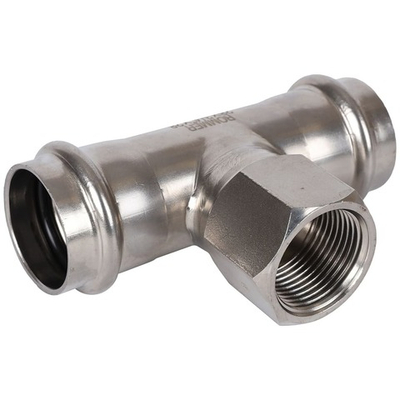 ROMMER Тройник с ВР 28x3/4" из нержавеющей стали прессовой