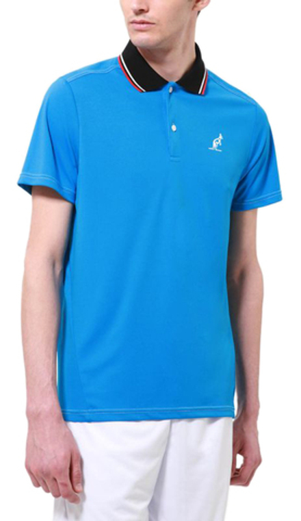 Теннисное поло Australian Ace Polo - blue capri/bianco