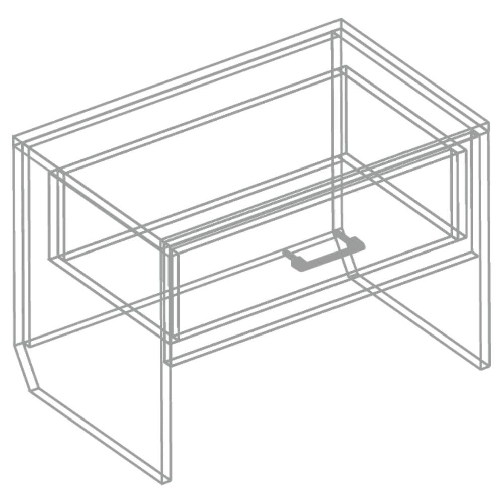 Тумба для обуви с ящиком без дна МС "Сандра"