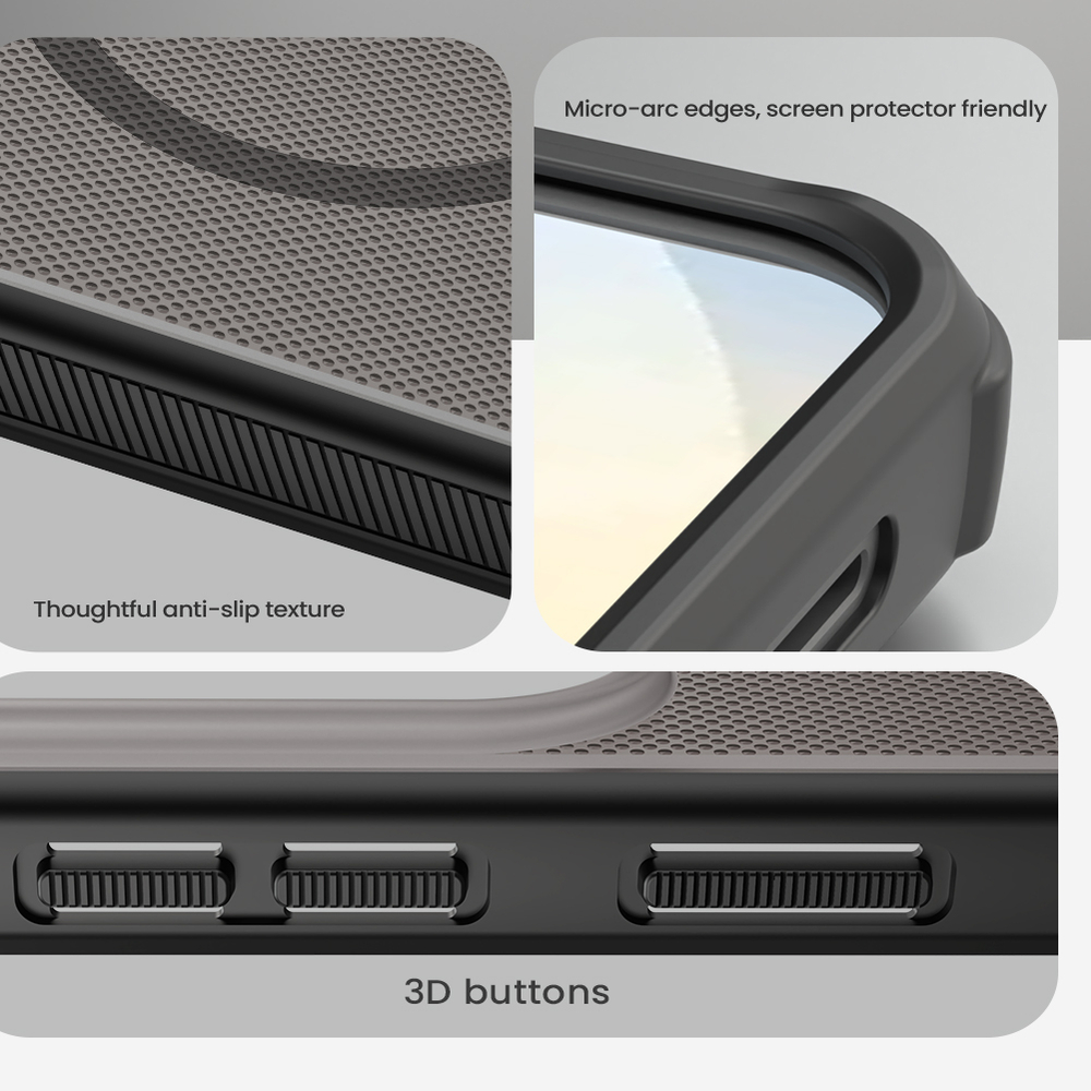 Чехол серый тонированный c MagSafe для Samsung Galaxy S26, серия Super Frosted Shield Pro Magnetic (Clear version) от Nillkin