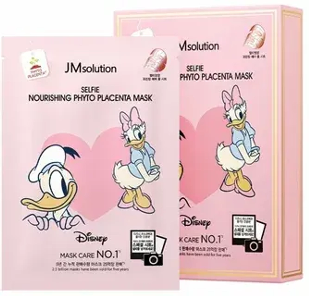 Тканевая маска с фитоплацентарным экстрактом JMSolution Disney Collection Selfie Nourishing Phyto Placenta Mask