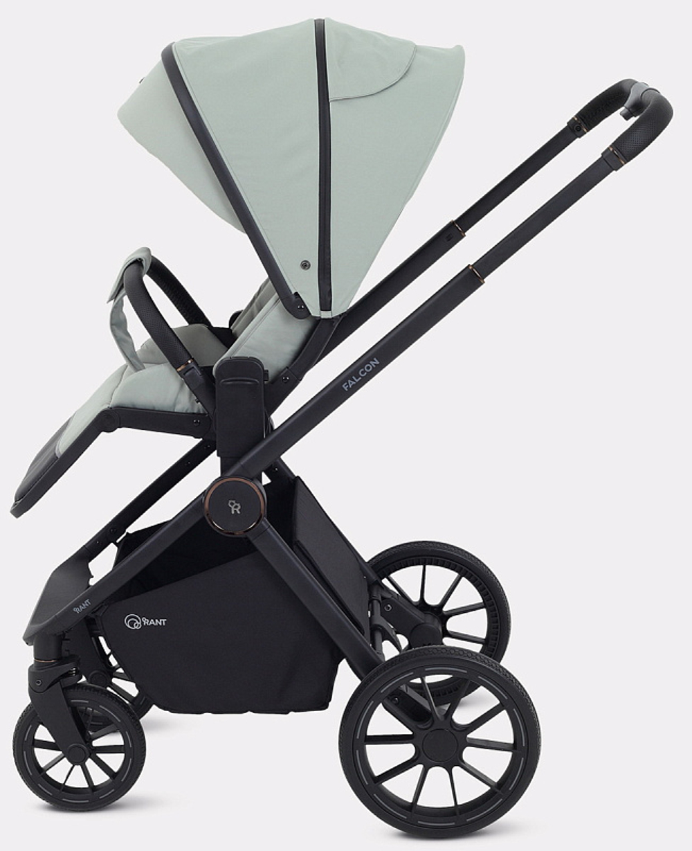 Детская коляска Rant Falcon Neo 3 в 1 с автокреслом Cruise Black Sage