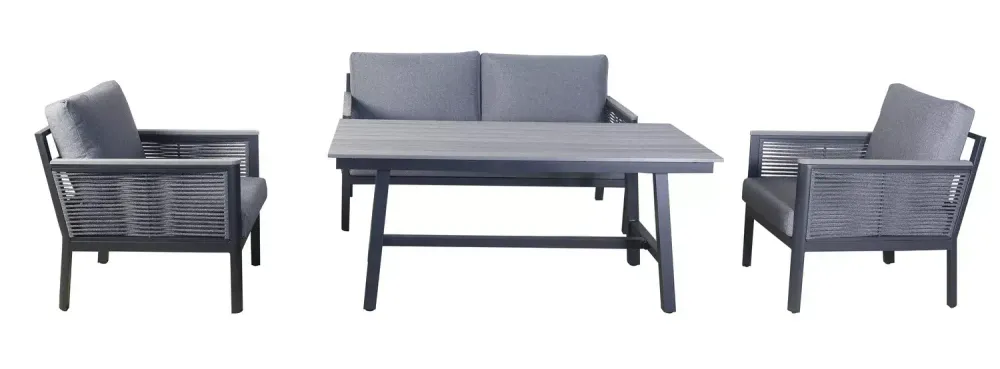 "Сан Ремо" комплект садовый для лаунж-зоны серый