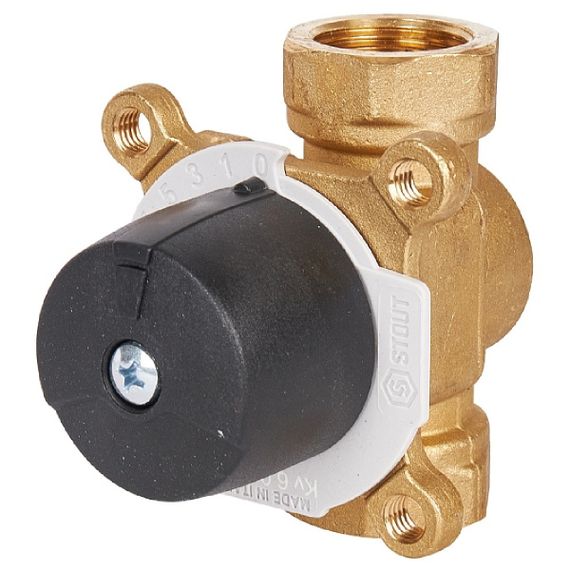 Клапан смесительный 3-х ходовой STOUT ВР 3/4&quot; KVs 6 31528