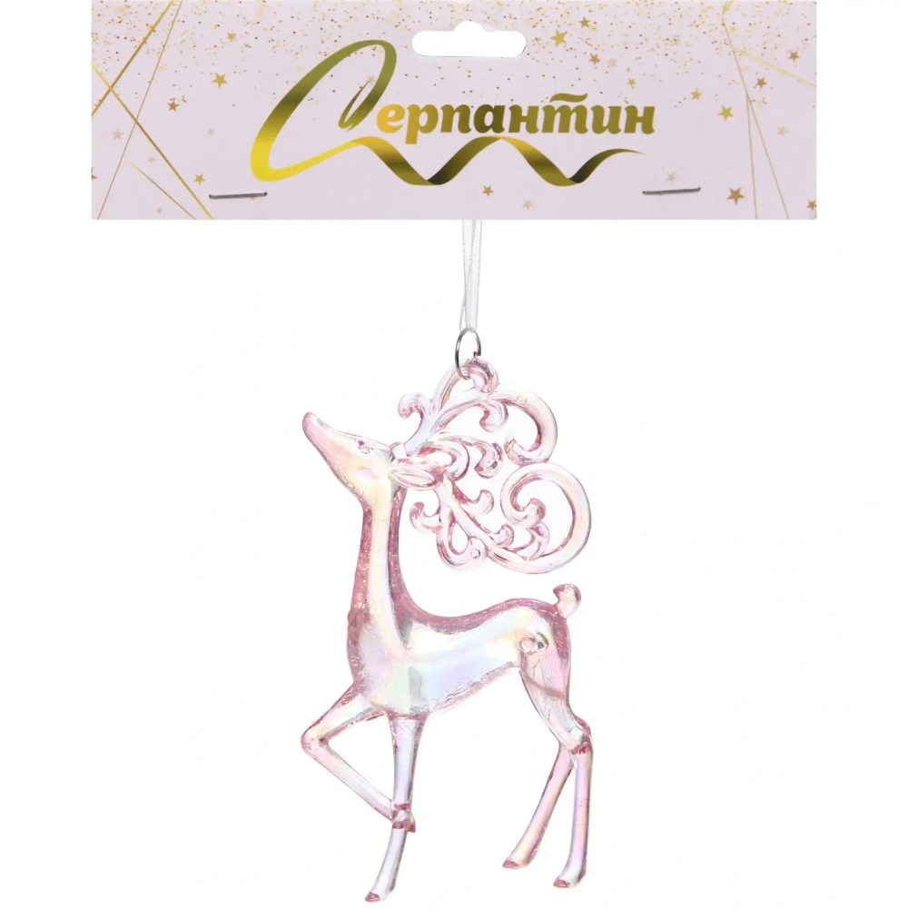 Подвеска «Волшебное копытце» 8*14 см, Розовый