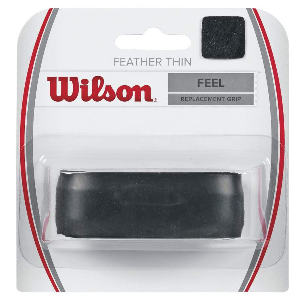 Теннисные намотки базовые Wilson Feather Thin 1P - черный