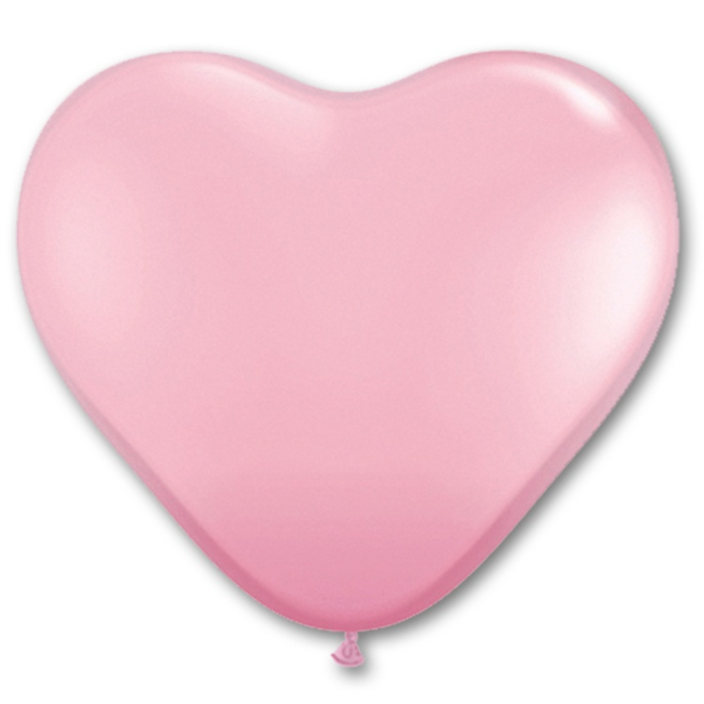 Шар латексный Сердце Стандарт 16 см (Розовый)