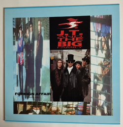Винтажная виниловая пластинка LP J.T. And The Big Family Foreign Affair (Spain 1990) Maxi Single