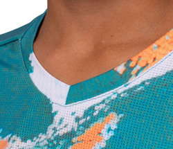 Футболка для мальчика теннисная Bidi Badu Boys Melbourne 2025 V-Neck - разноцветный