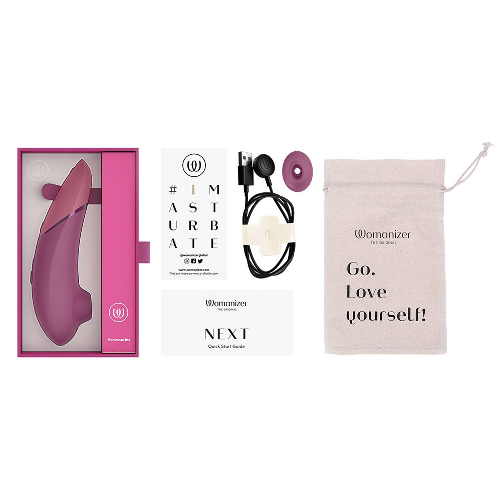 Womanizer Next - Бесконтактный клиторальный стимулятор, темно-розовый