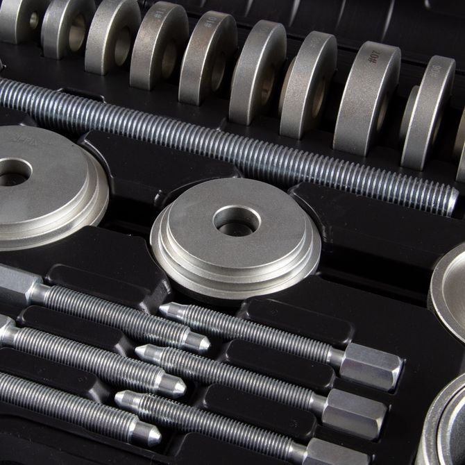 AFFIX (AF10030031C) Набор оправок для монтажа и демонтажа ступичных подшипников, кейс, 31 предмет