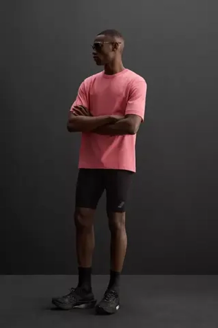 ZARA ФУТБОЛКА ИЗ ПЛОТНОЙ ТКАНИ, ЛОСОСЕВЫЙ