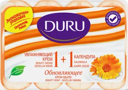Мыло Duru 1 + 1 Soft Sensations Календула 4*80г