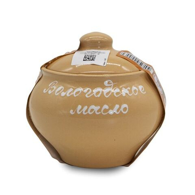 Вологодское масло 82,5% 350 гр в керамическом горшочке ВМК