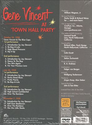 Gene Vincent / At Town Hall Party' (DVD)