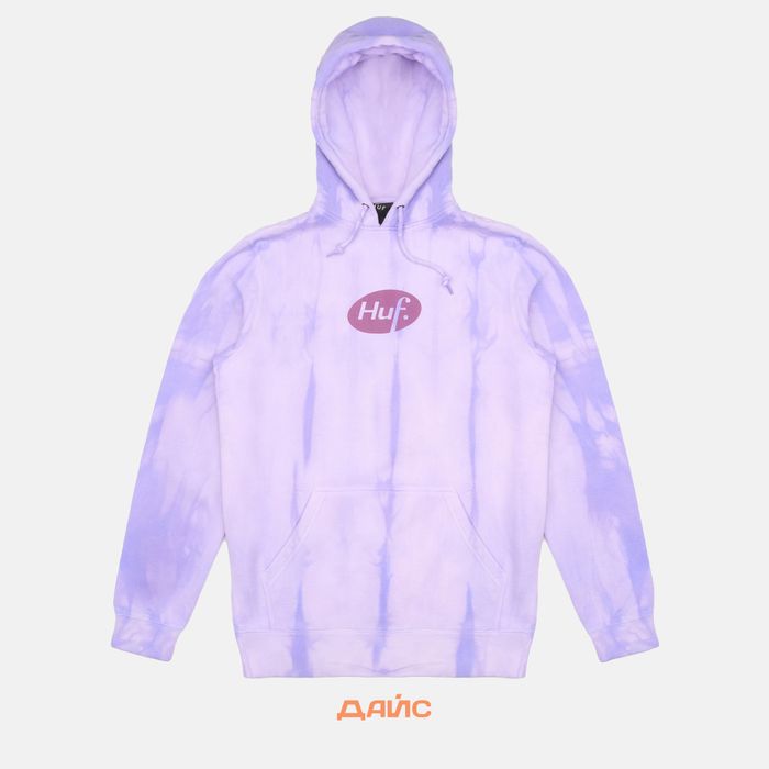 Толстовка мужская HUF Relax Tiedye  артикул:PF00345-VIOLT - купить в магазине Дайс