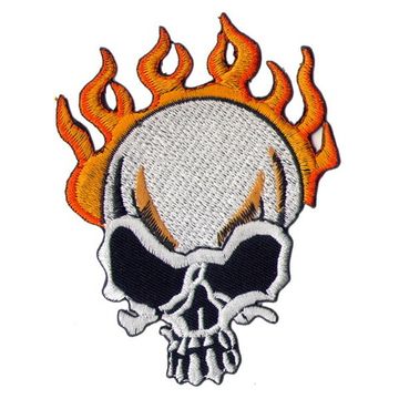Нашивка Череп в огне