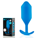 Синяя пробка для ношения 14см b-Vibe Snug Plug 5 BV-013-BLU