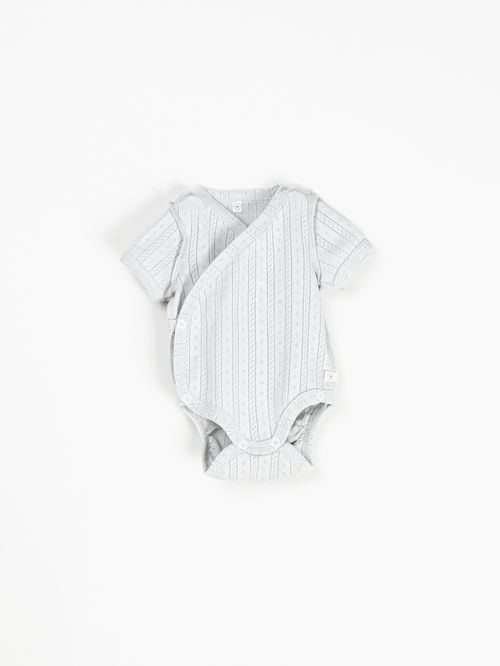 Боди-кимоно с коротким рукавом 