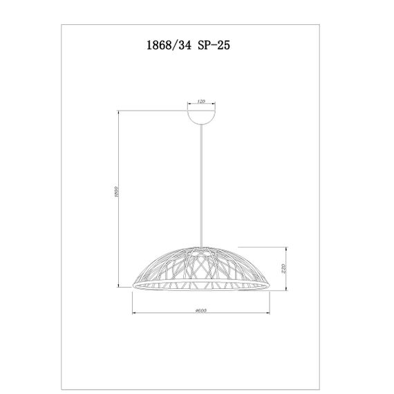 Подвесной светодиодный светильник Divinare Cervantes 1868/34 SP-25
