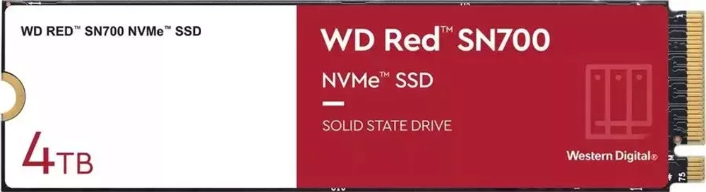 Накопитель SSD 4Tb Western Digital Red SN700 (WDS400T1R0C) RTL