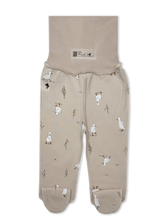 Ползунки швы наружу Утята РУБЧИК Светлый кофе RinaAmari