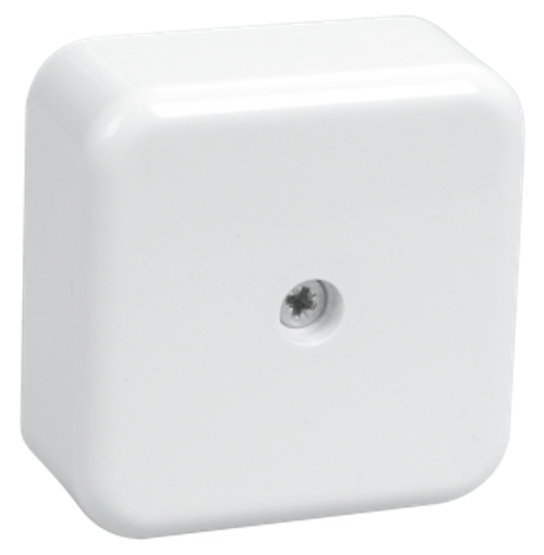 Коробка распаячная КМ41206-01 для открытой проводки безгалогенная (HF) 50х50х20мм белая (4 клеммы 3м