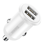 Автомобильная зарядка Baseus Grain Pro Car Charger (Dual USB) - White