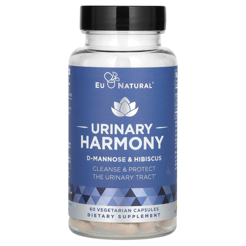 Eu Natural, Urinary Harmony, поддержка мочевыводящих путей, 60 вегетарианских капсул
